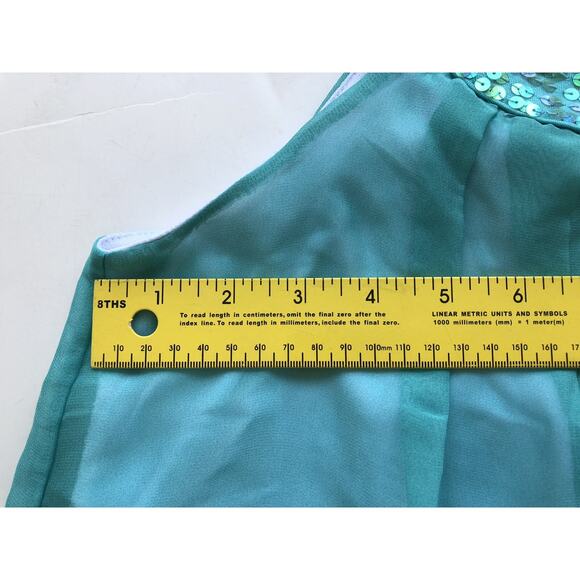 Girls Dress LIPSKIK GIRLS size 14 beautiful Sequin Floral Sundress summer (ja42) - Picture 4 of 7